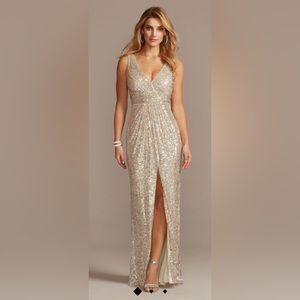 David’s Bridal full length gown